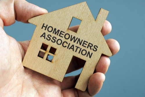 Homeowners,Association,Hoa,Written,On,A,Model,Of,Home.